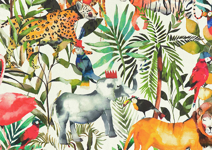 King of the Jungle, Safari - Roman Blind - Image 6